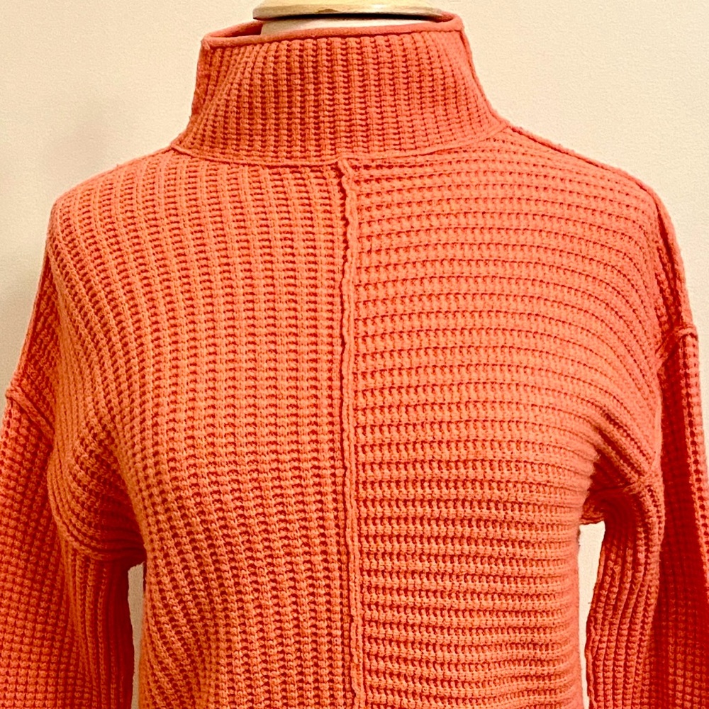 Sonoma Oak Orange SZ S Cozy Cabin Chic Minimalist Everyday Fall Autumn Sweater - Picture 2 of 10